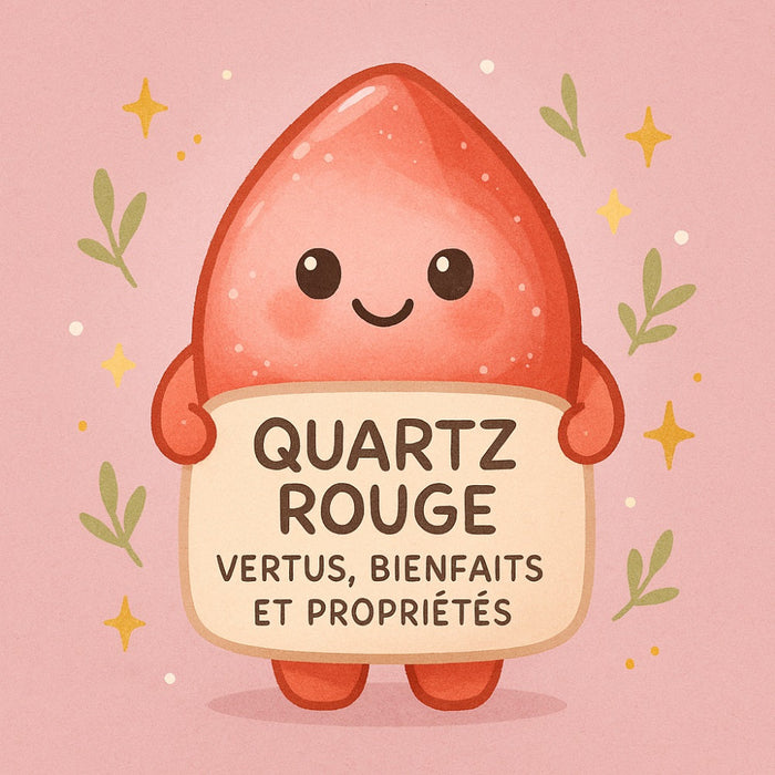 Quartz Rouge - Vertus, Bienfaits et Propriétés