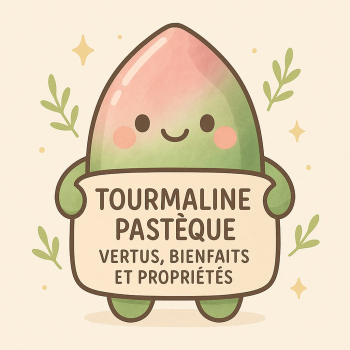 Tourmaline Pastèque - Vertus, Bienfaits et Propriétés