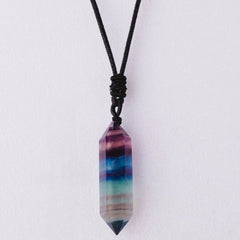 Pendentif Pointe de Cristal Fluorite