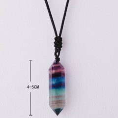 Pendentif Pointe de Cristal Fluorite