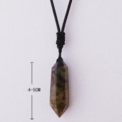 Pendentif Pointe de Cristal Labradorite