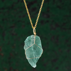 Collier Christalline en Fluorite Verte