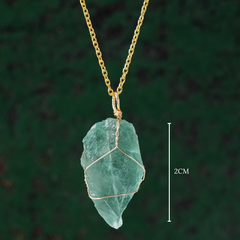 Collier Christalline en Fluorite Verte