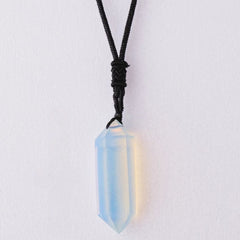 Pendentif Pointe de Cristal Opalite