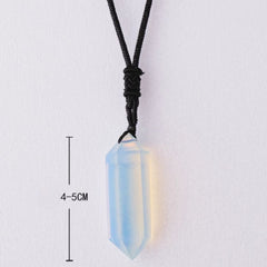 Pendentif Pointe de Cristal Opalite