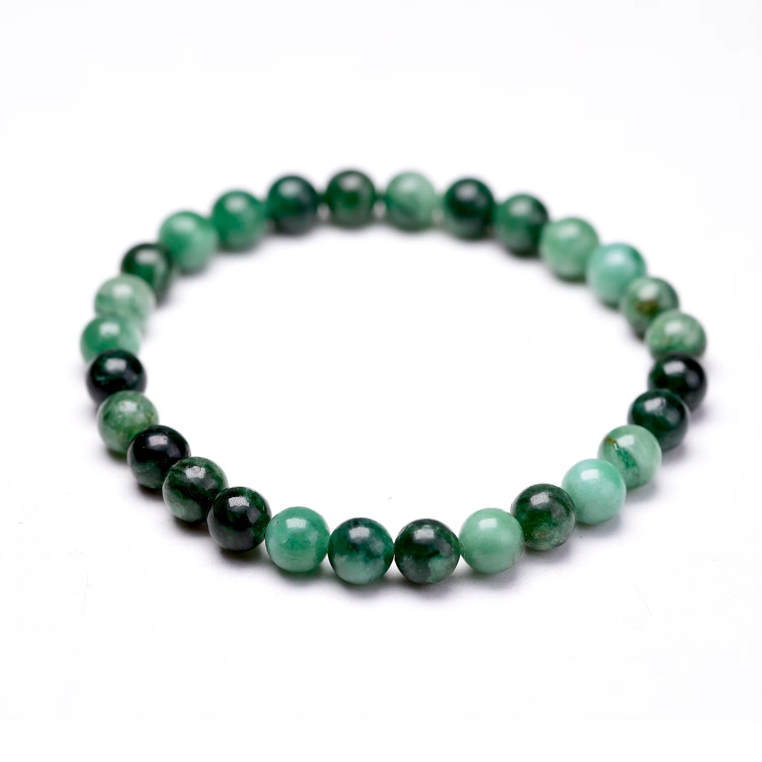 Bracelet Perles Fuchsite | Lithothérapie Stéphanie