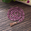 Collier Mala en Lépidolite