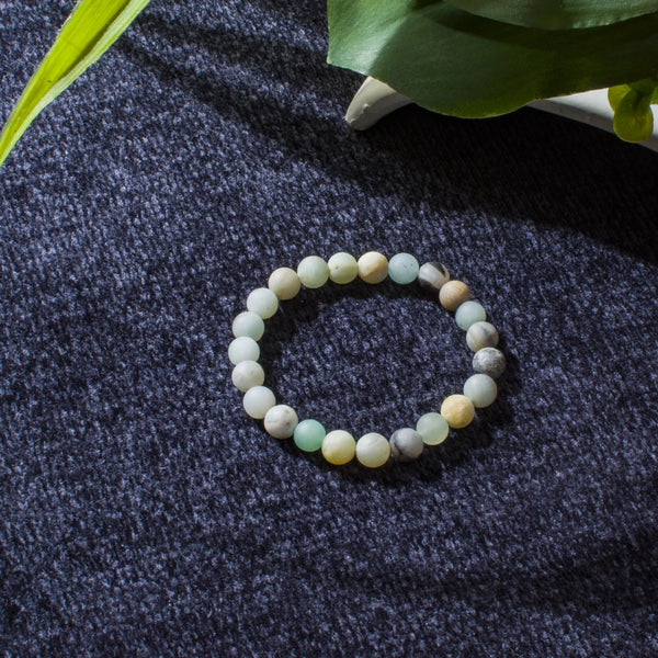 Collier Mala en Amazonite + Bracelet Offert