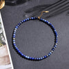 Collier Perles Ras du Cou en Lapis Lazuli | Lithothérapie Stéphanie