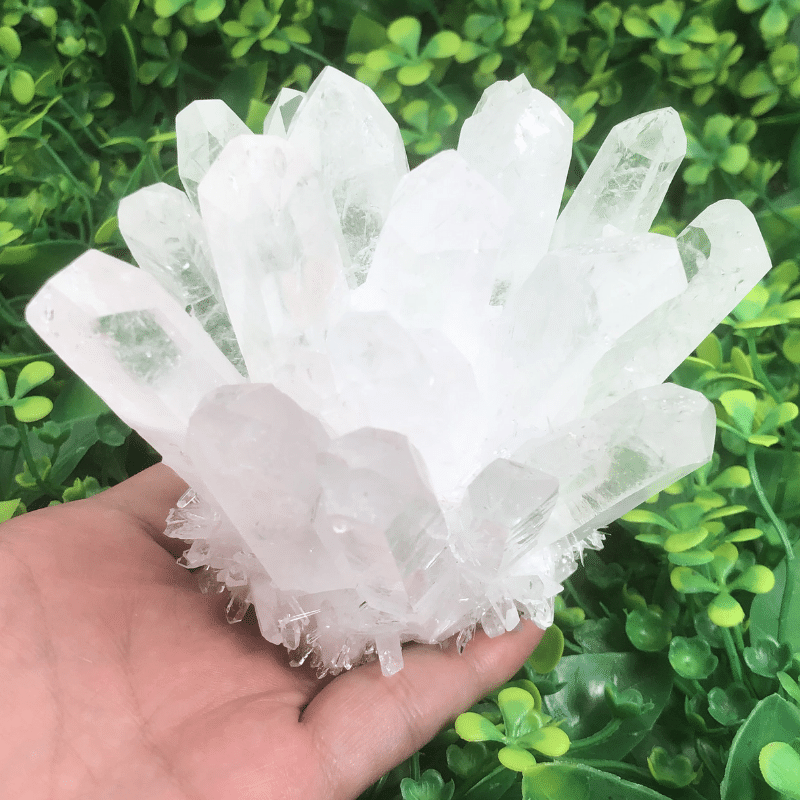 Amas de Quartz Blanc | Grande Taille | Lithothérapie Stéphanie