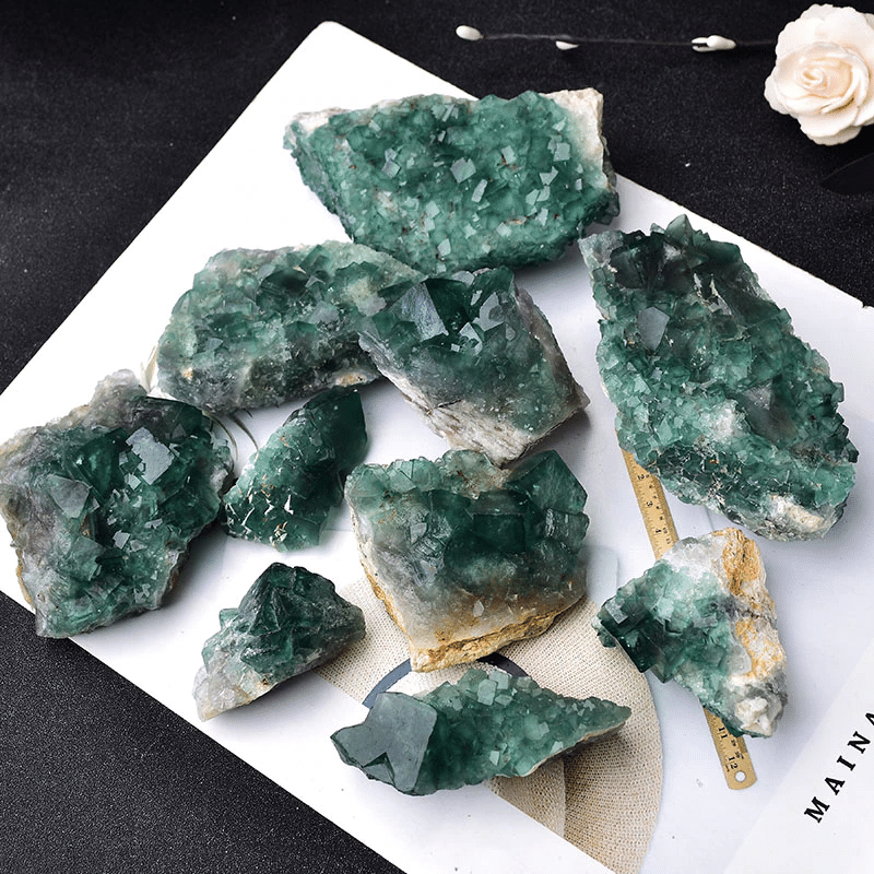 Druse Fluorite Verte | Lithothérapie Stéphanie
