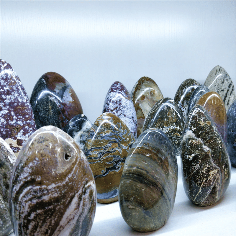 Bloc de Jaspe Océan | Lithothérapie Stéphanie