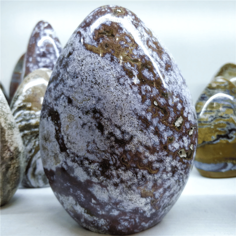 Bloc de Jaspe Océan Poli | Lithothérapie Stéphanie