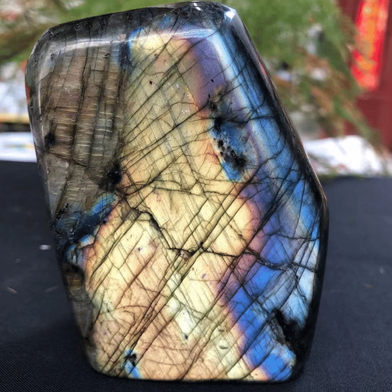 Bloc à Poser en Pierre Labradorite | 500g à 1kg | Lithothérapie Stéphanie