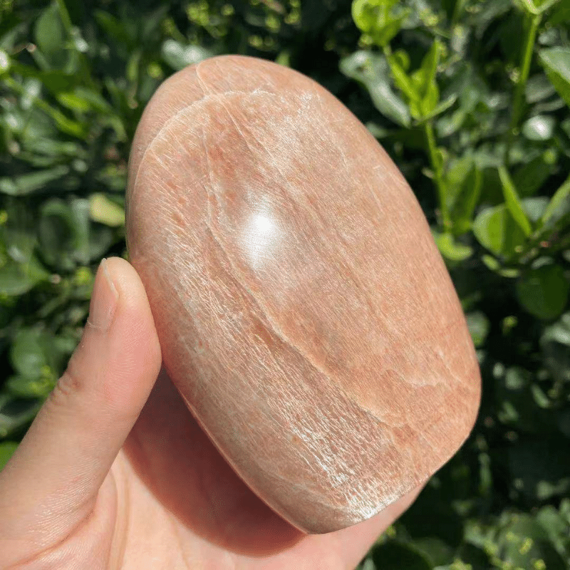 Bloc à Poser en Pierre de Lune Orange | Lithothérapie Stéphanie