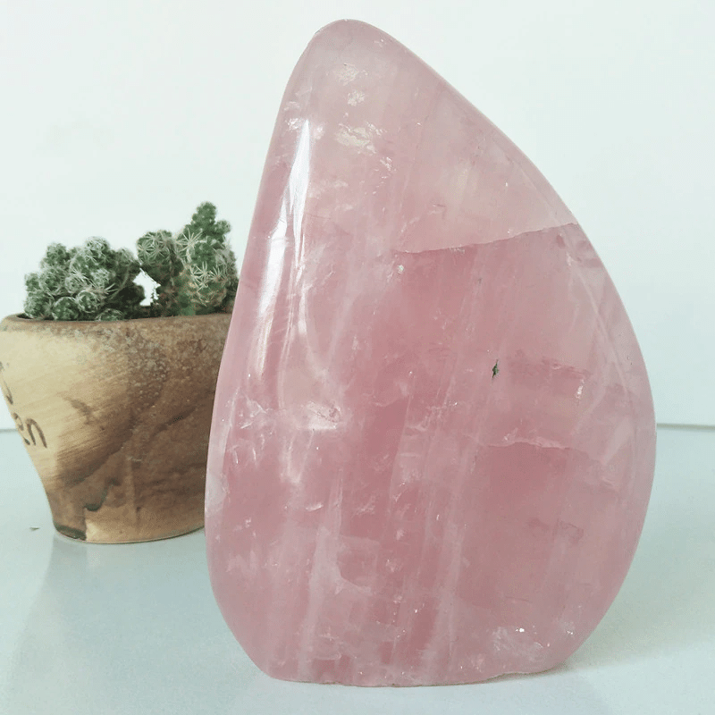 Bloc en Quartz Rose | 1kg | Lithothérapie Stéphanie