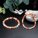 Bracelet en Agate Botswana Orange | Lithothérapie Stéphanie