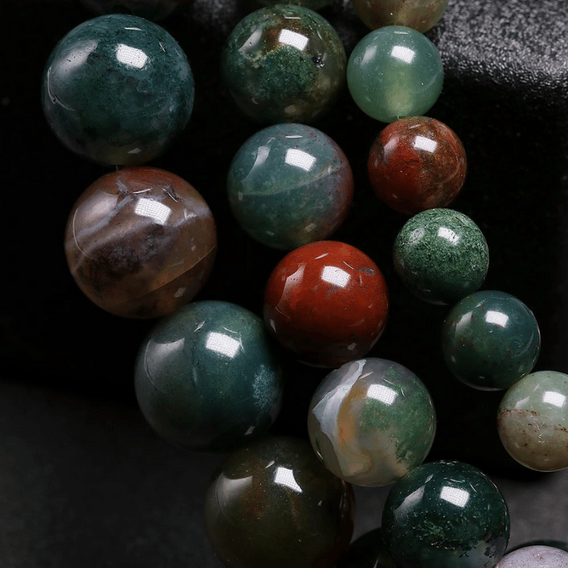 Bracelet Perles Agate Indienne | Lithothérapie Stéphanie