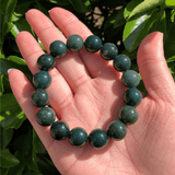 Bracelet en Agate Mousse Naturelle | Lithothérapie Stéphanie