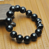 Bracelet en Agate Noire et Blanche | Lithothérapie Stéphanie