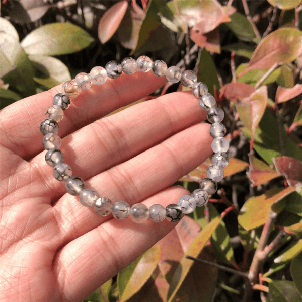 Bracelet en Agate Veine de Dragon Naturelle | Lithothérapie Stéphanie