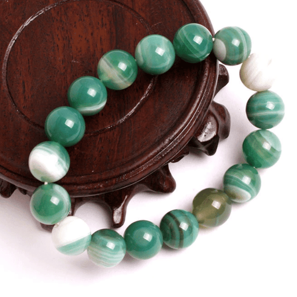 Bracelet en Agate Verte