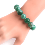 Bracelet en Agate Verte 14MM | Lithothérapie Stéphanie