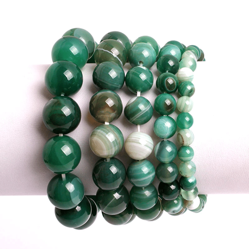 Bracelet Agate Verte | Lithothérapie Stéphanie