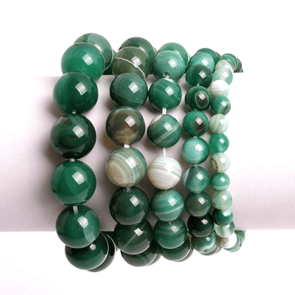 Bracelet Agate Verte | Lithothérapie Stéphanie