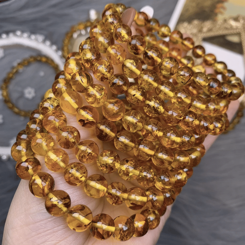 Bracelet Ambre Naturel | Lithothérapie Stéphanie