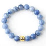 Bracelet en Aventurine Bleue Naturelle | Lithothérapie Stéphanie