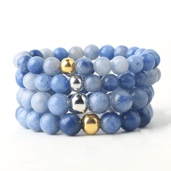 Bracelet Aventurine Bleue | Lithothérapie Stéphanie