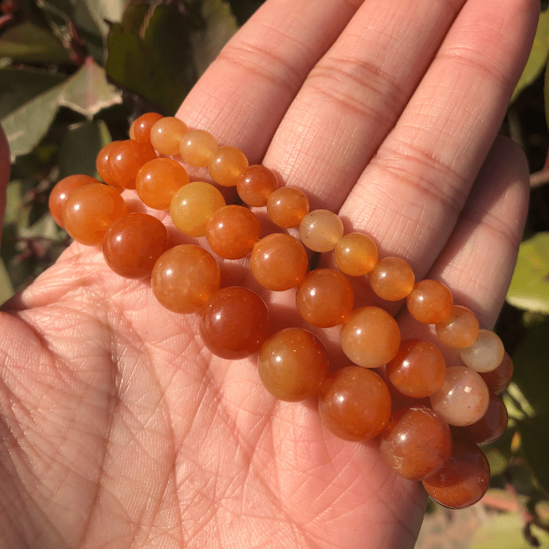Bracelet Aventurine Orange | Lithothérapie Stéphanie