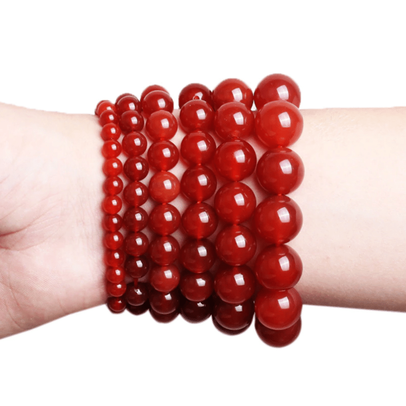 Bracelet Pierre Cornaline Rouge | Lithothérapie Stéphanie
