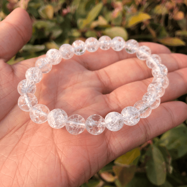 Bracelet Cristal de Roche Craquelé | Lithothérapie Stéphanie