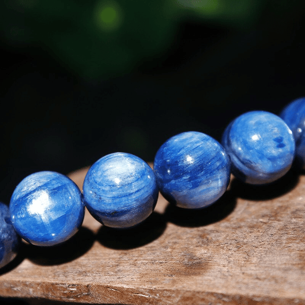 Bracelet Perles Cyanite Bleue | Lithothérapie Stéphanie
