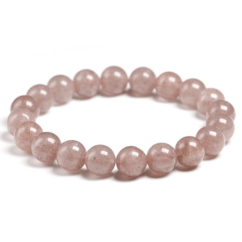 Bracelet en Quartz Fraise Homme | Lithothérapie Stéphanie