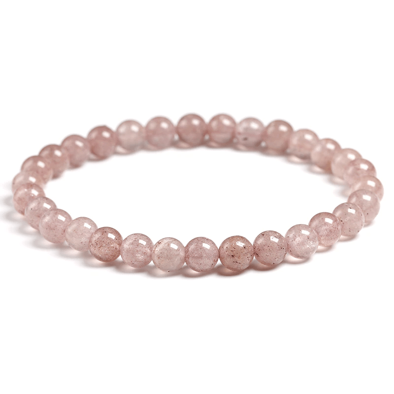 Bracelet en Quartz Fraise Femme | Lithothérapie Stéphanie