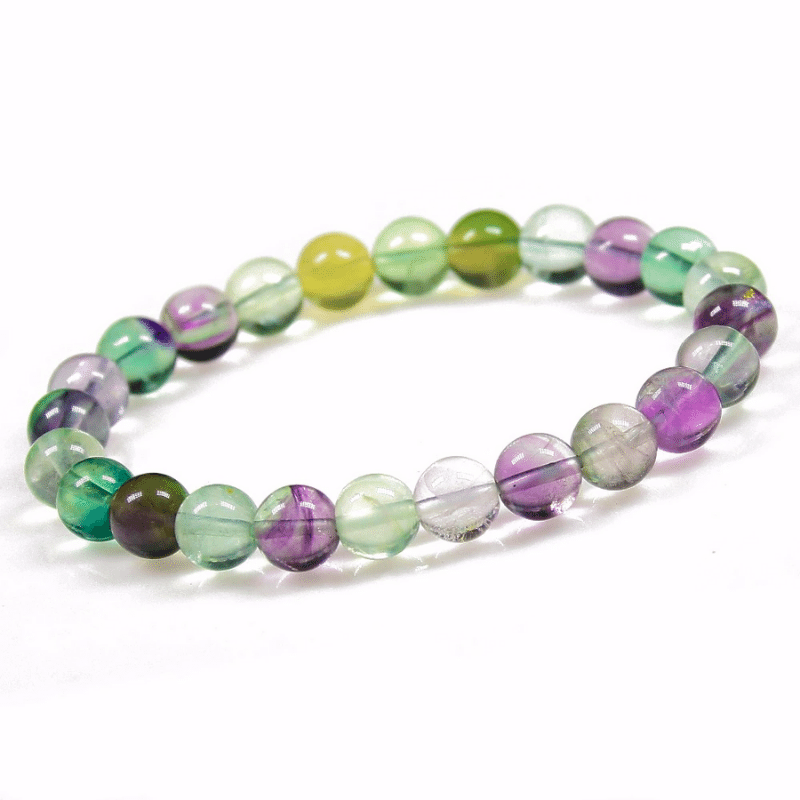 Bracelet Pierre Fluorite Arc-en-Ciel | Lithothérapie Stéphanie