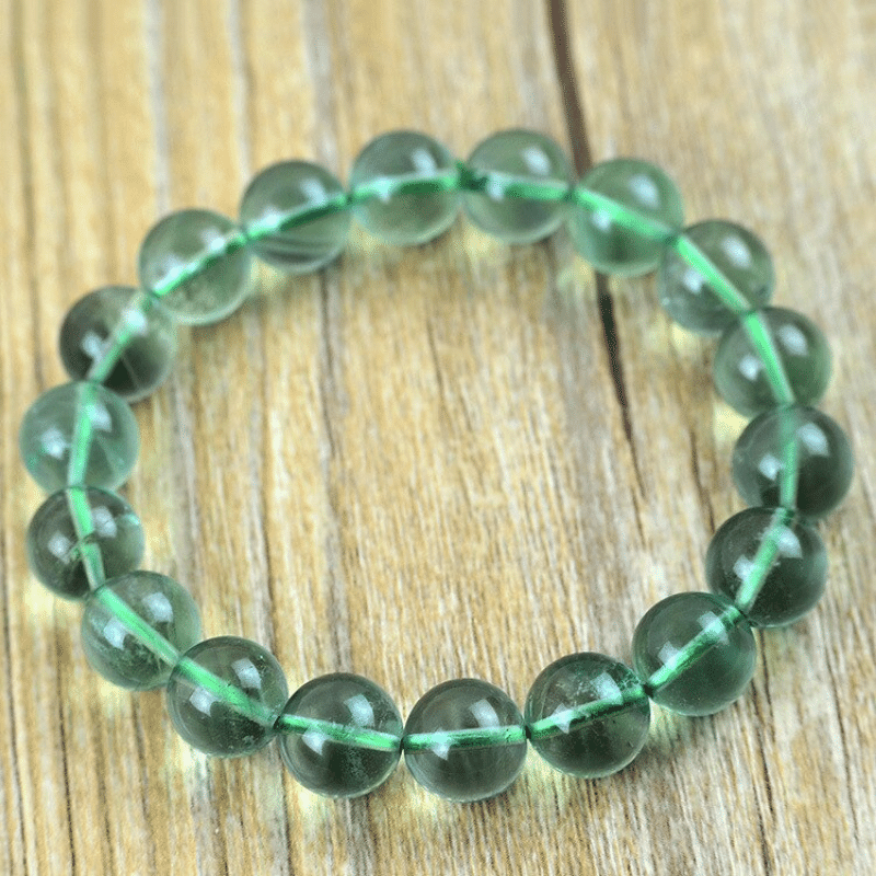 Bracelet en Fluorine Verte | Lithothérapie Stéphanie
