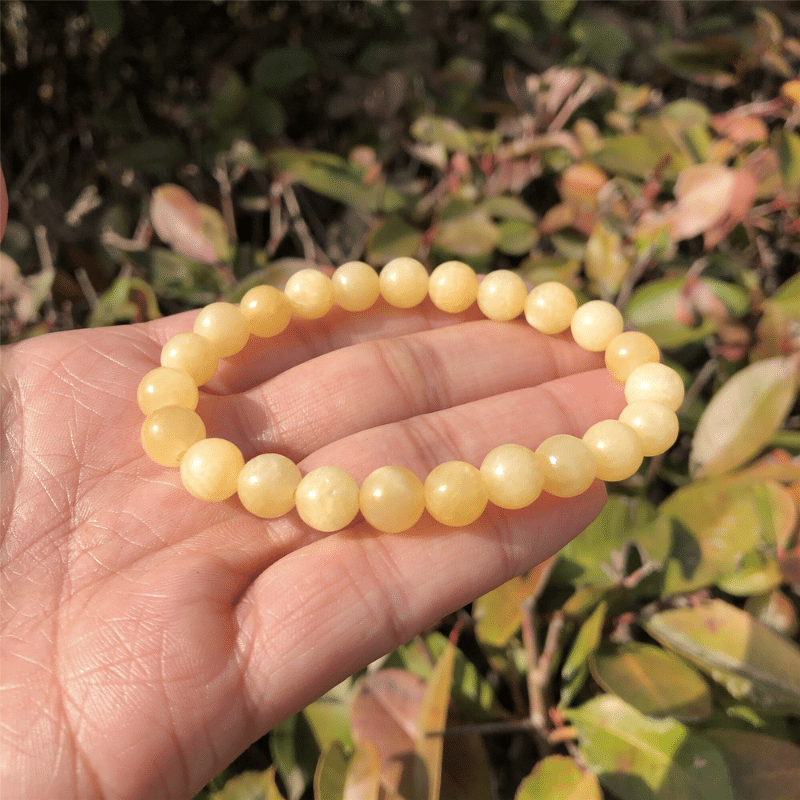 Bracelet Pierre Jade Jaune | Lithothérapie Stéphanie