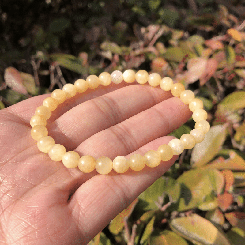 Bracelet de Jade Jaune | Lithothérapie Stéphanie