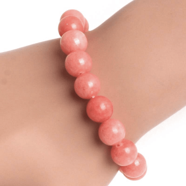 Bracelet Perles Jade Rose | Lithothérapie Stéphanie
