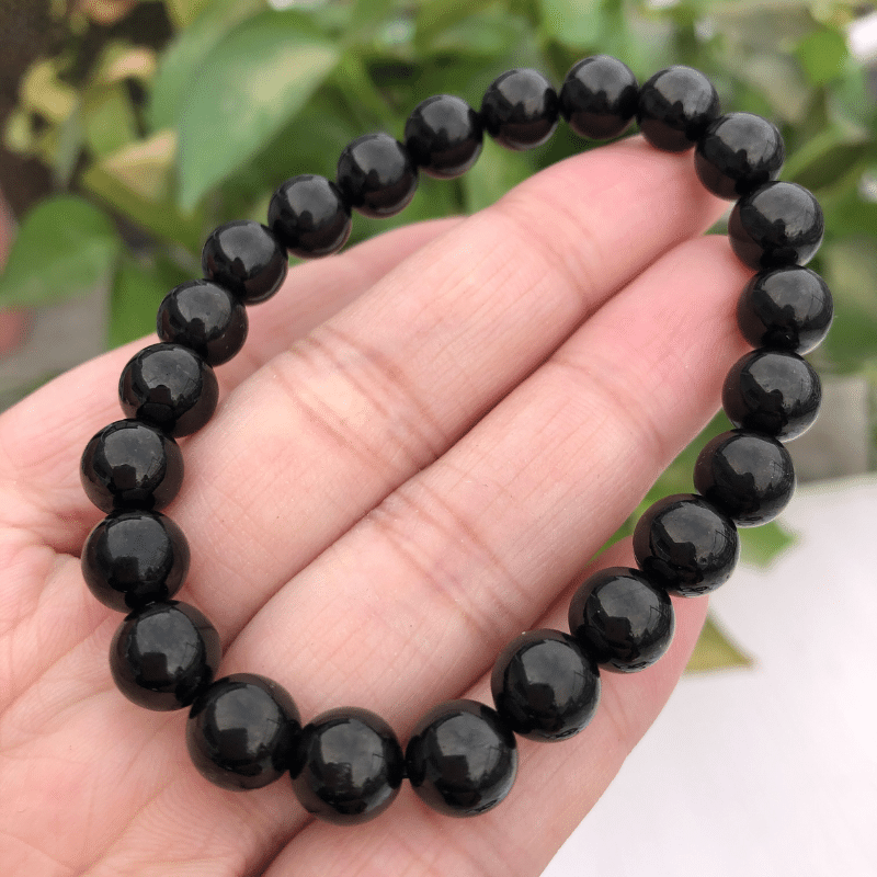 Bracelet en Jais Noir | Lithothérapie Stéphanie 