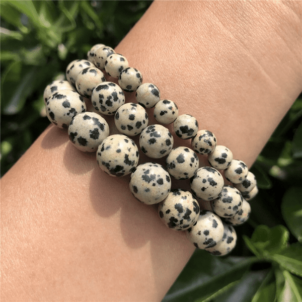 Bracelet Jaspe Dalmatien | Lithothérapie Stéphanie