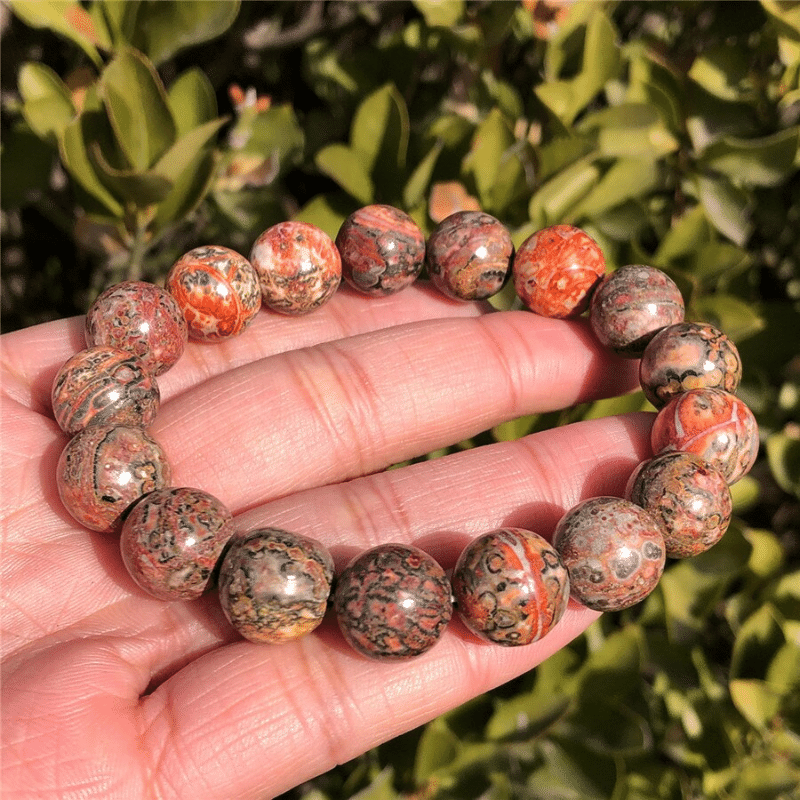 Bracelet Perles Jaspe Léopard | Lithothérapie Stéphanie