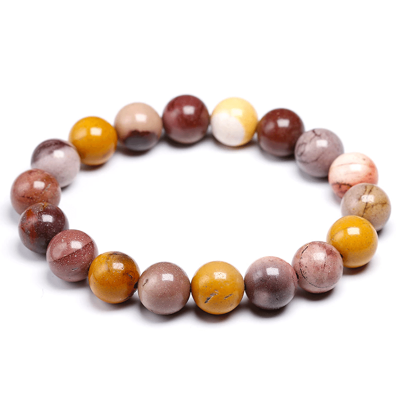 Bracelet en Pierre Jaspe Mokaïte | Lithothérapie Stéphanie