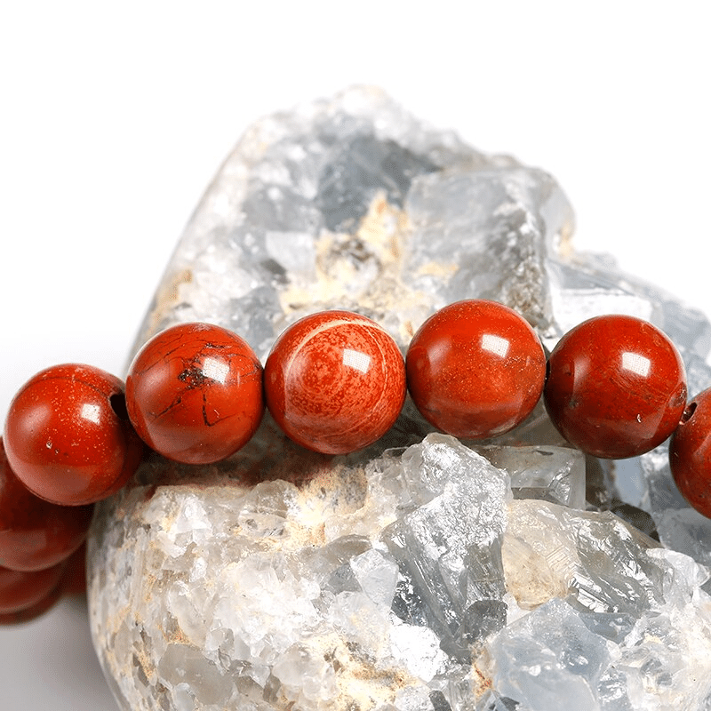 Bracelet Perles Jaspe Rouge | Lithothérapie Stéphanie