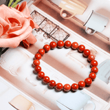 Bracelet en Jaspe Rouge Naturel | Lithothérapie Stéphanie