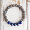 Bracelet en Labradorite et Lapis Lazuli | Lithothérapie Stéphanie